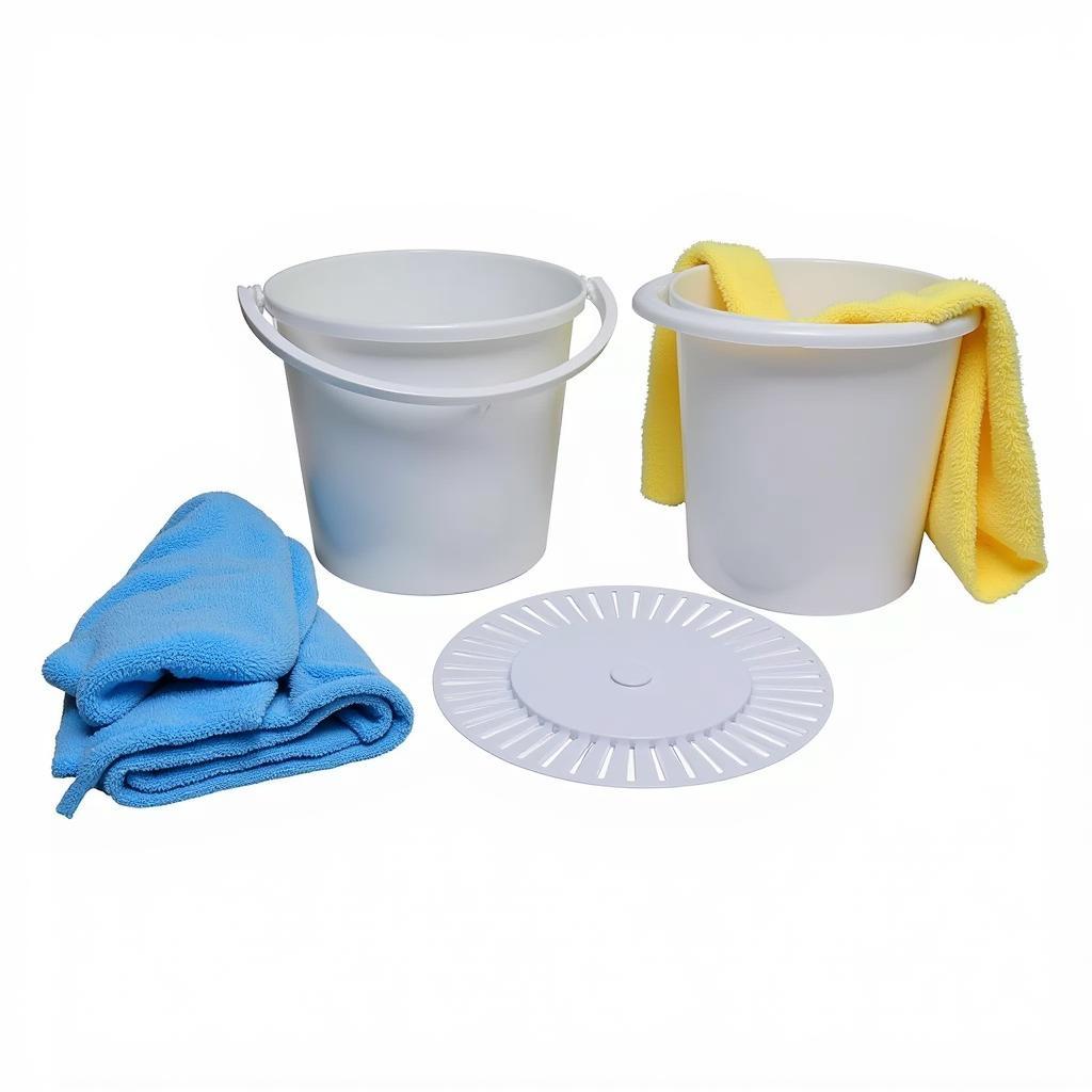 Essential tools included in a car wash bucket kit