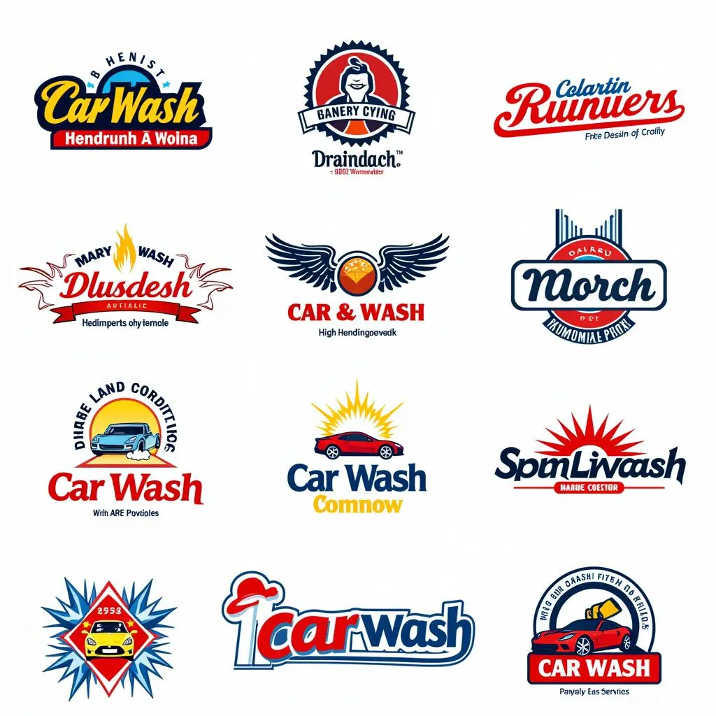 Car Wash Logos