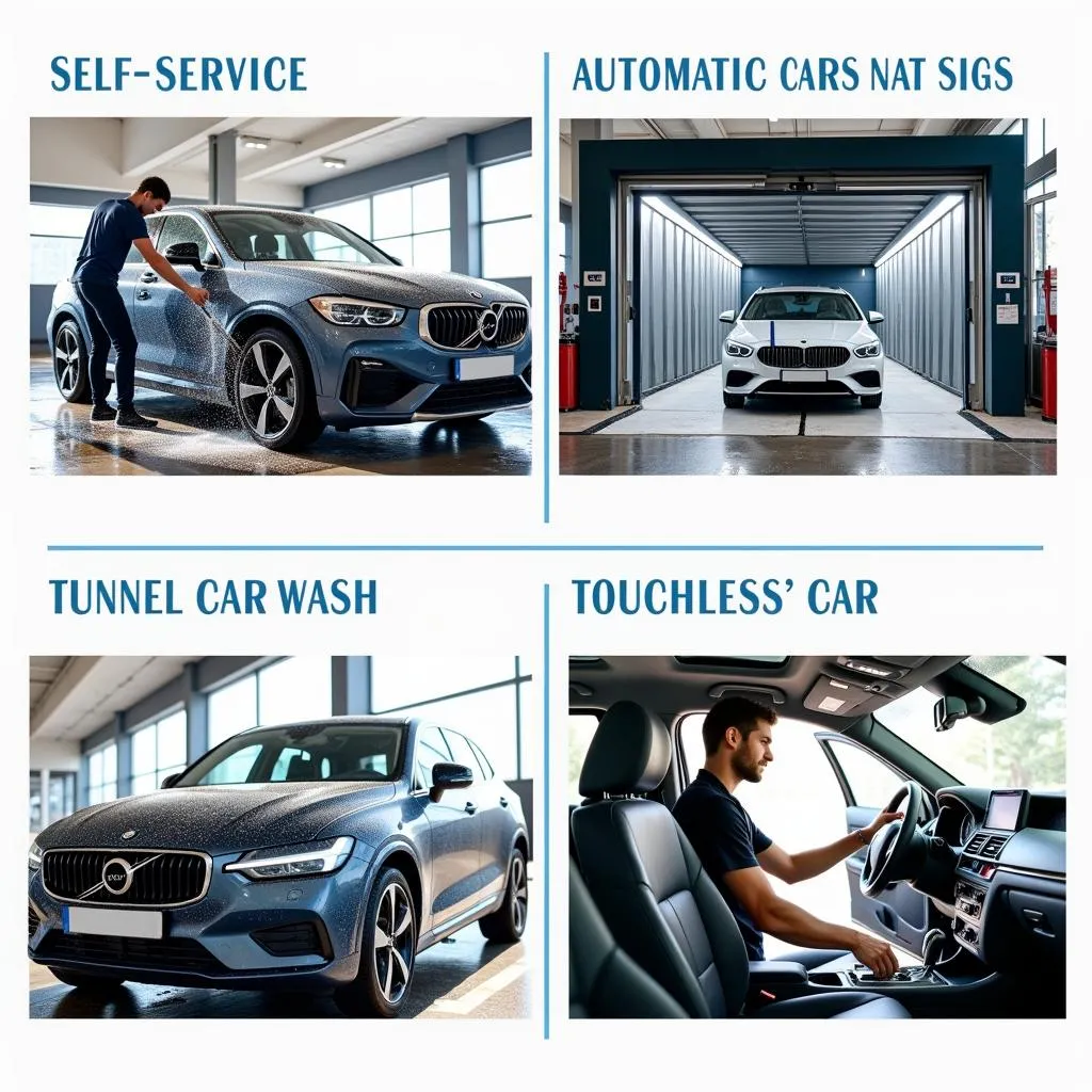 Different car wash types