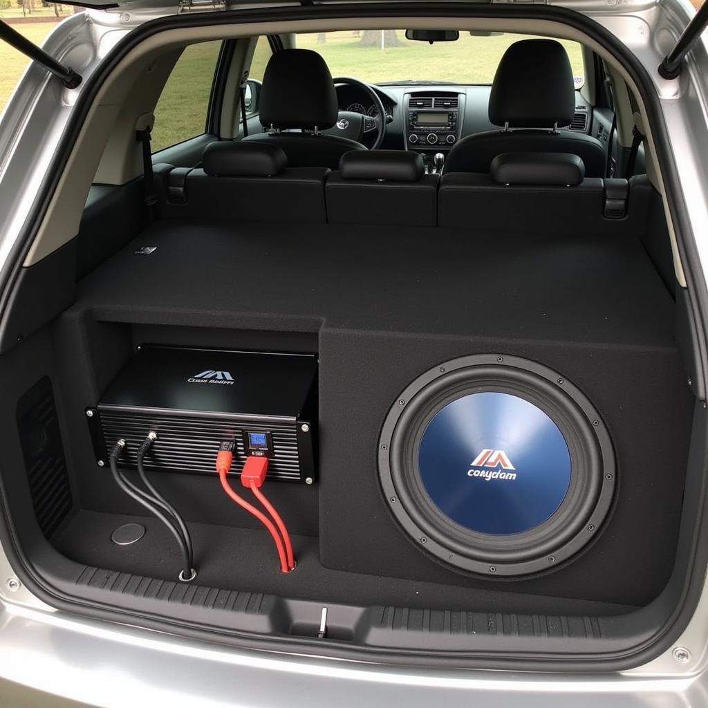 Car Woofer Amplifier Setup