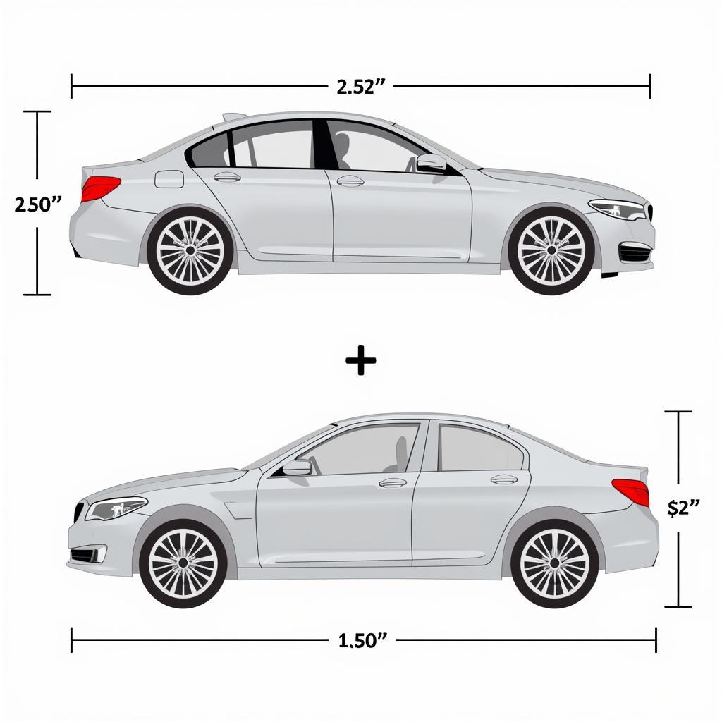 Car Wrap Measurement Diagram