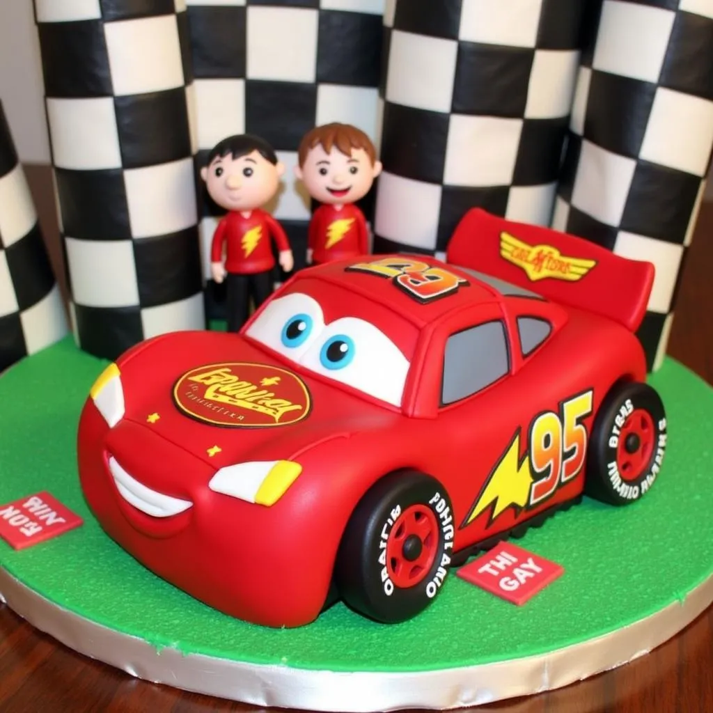 Cars 3 characters cake