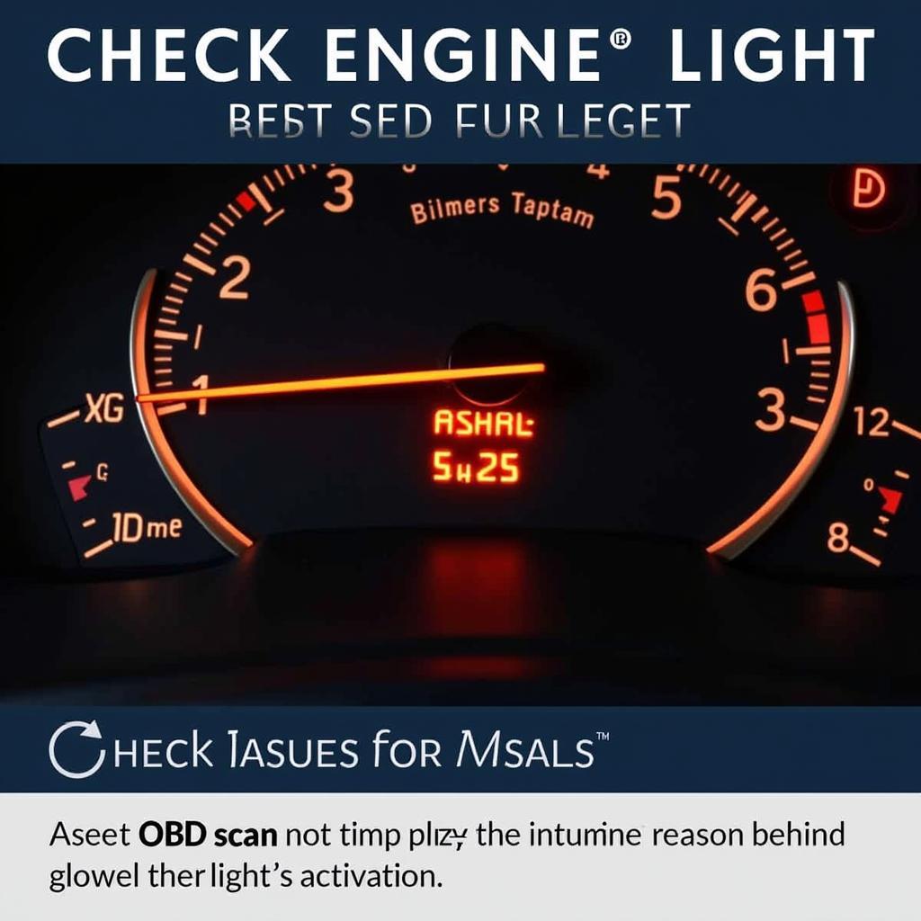 Check Engine Light on Dashboard