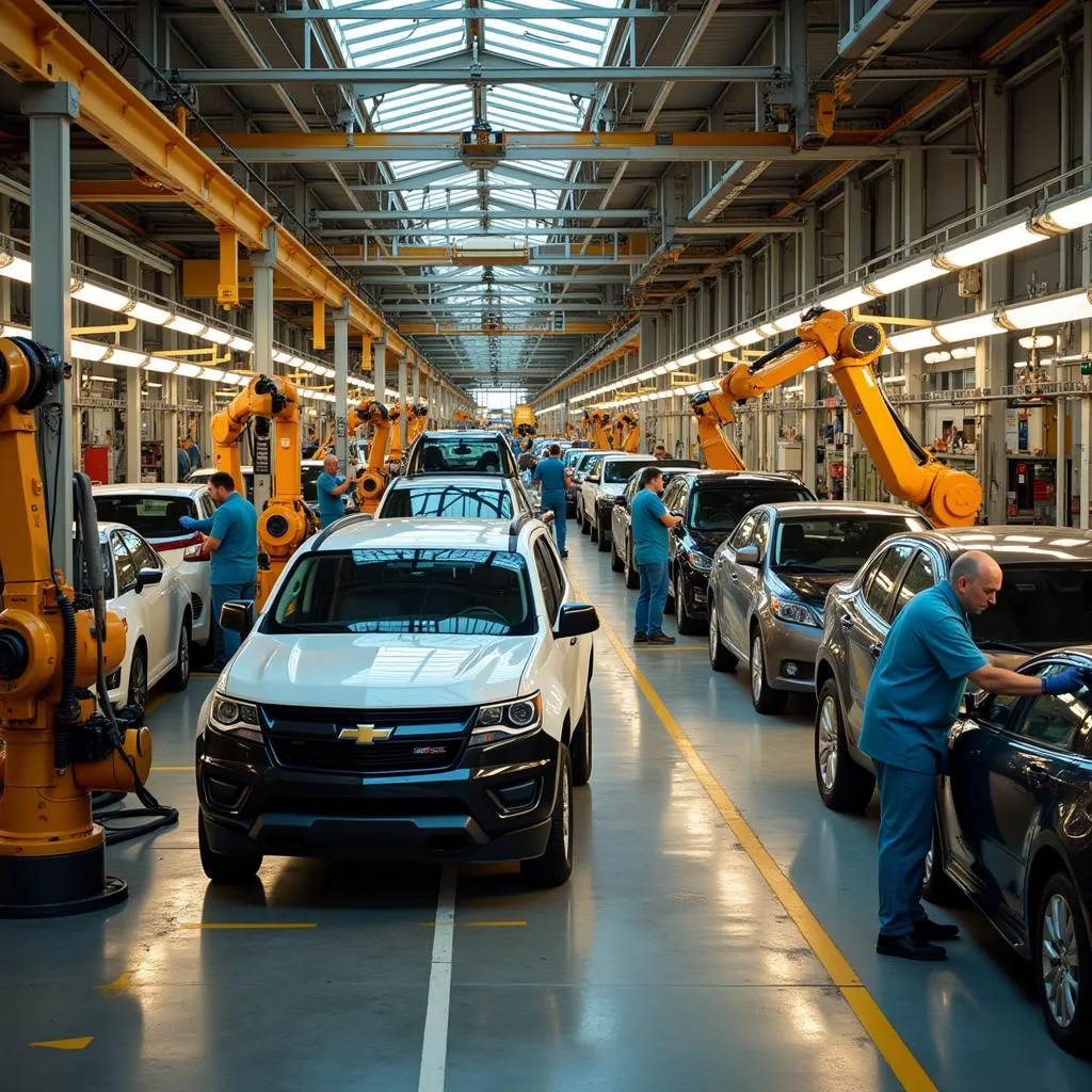 Chevrolet Cars Production Line