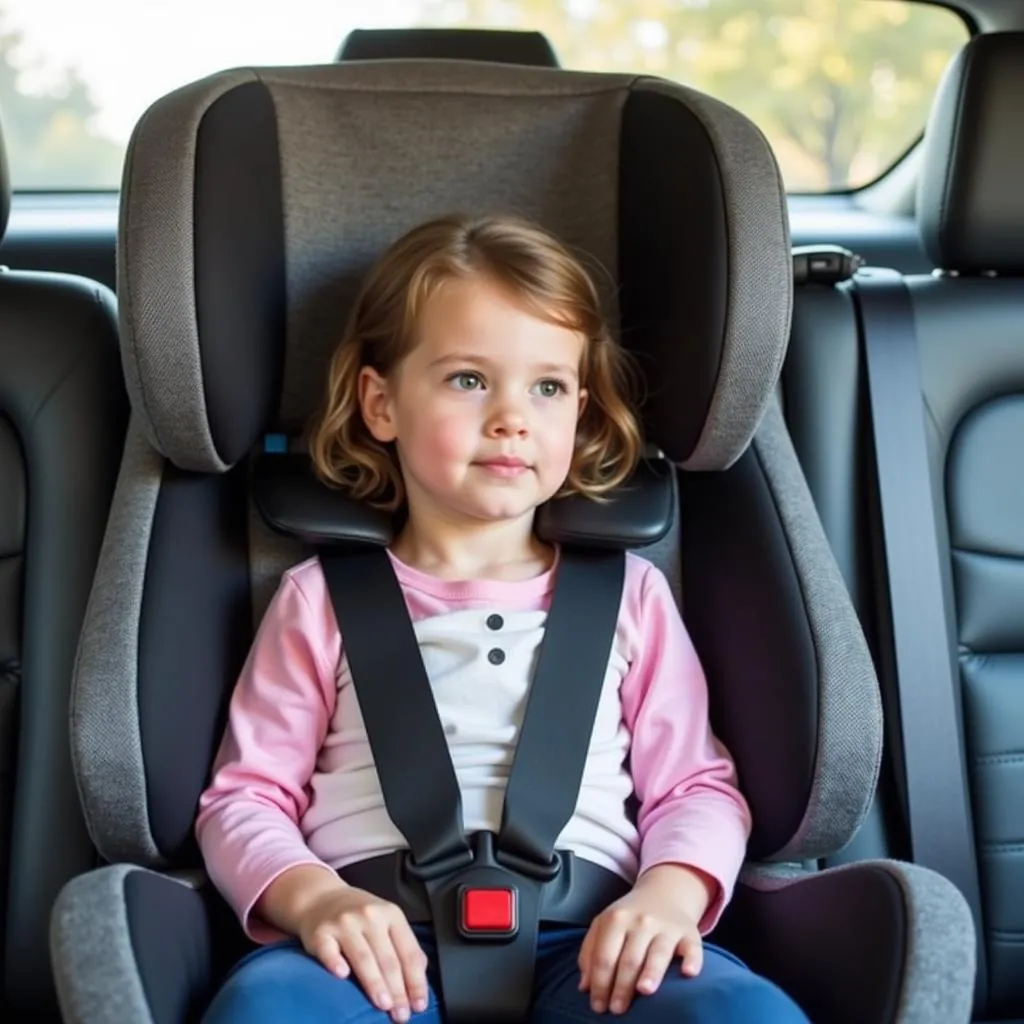 Child looking too big for a booster seat