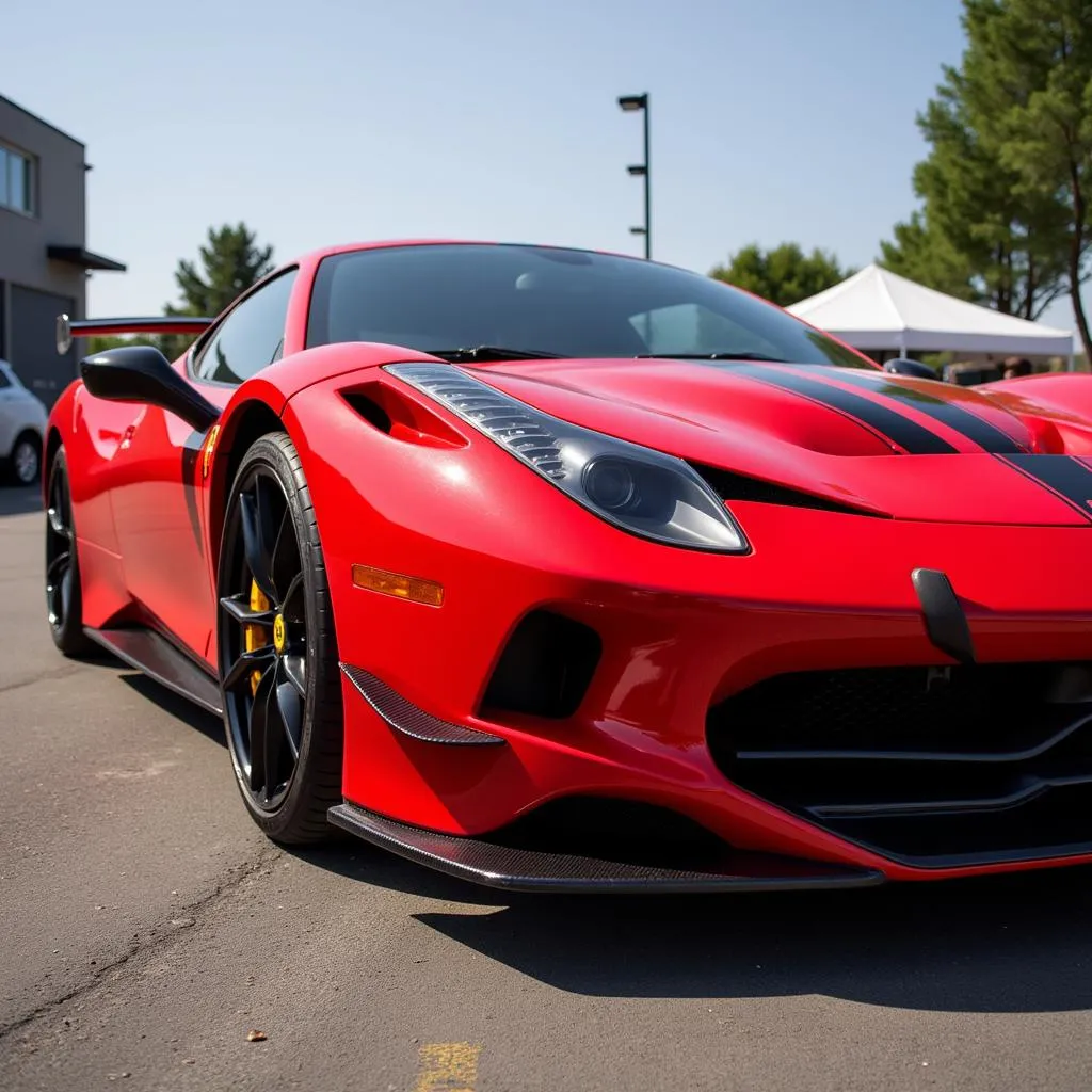 Classic Red Sports Car