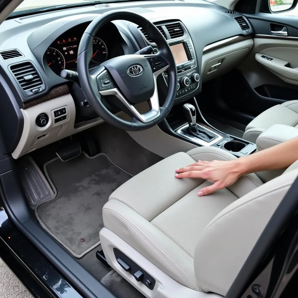 Clean and fresh car interior