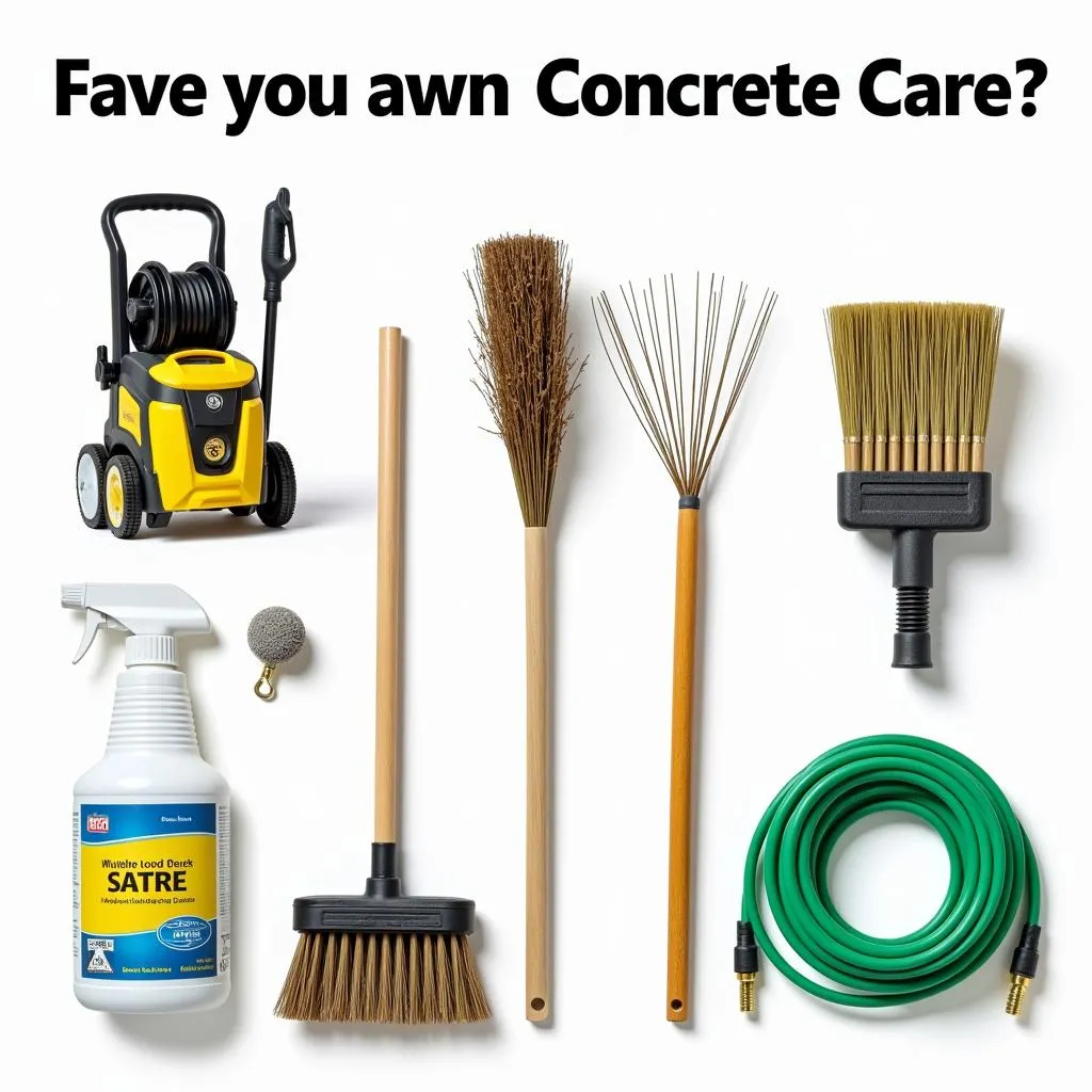 Essential Tools for Concrete Cleaning