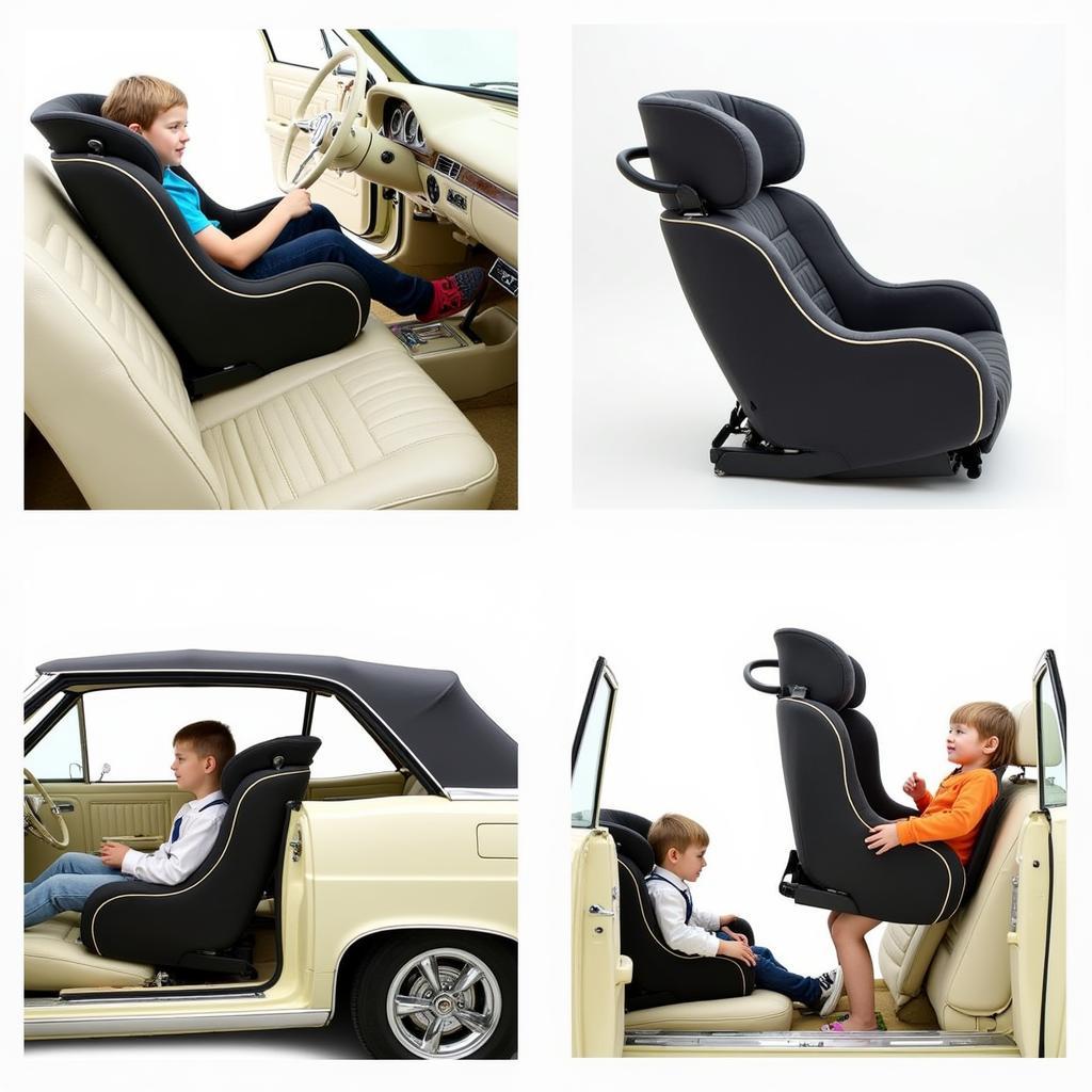 Convertible car seat for 1967 car