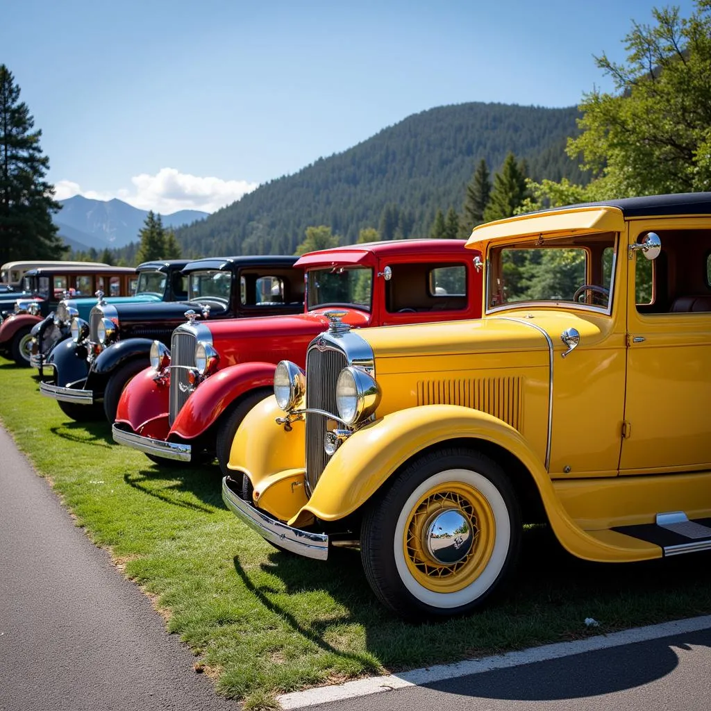 Vintage Cars on Display at Coronado Car Show