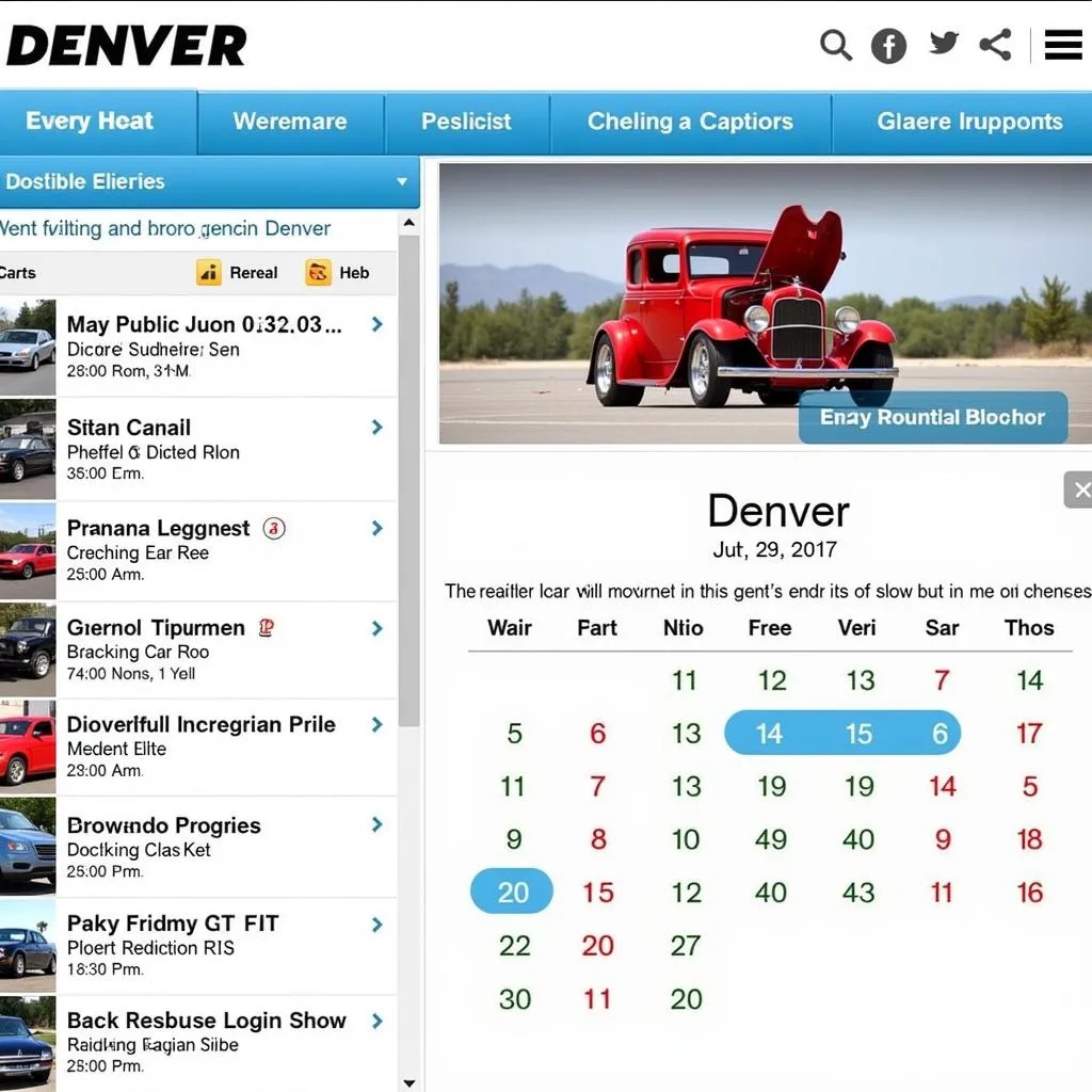 Denver Car Show Calendar