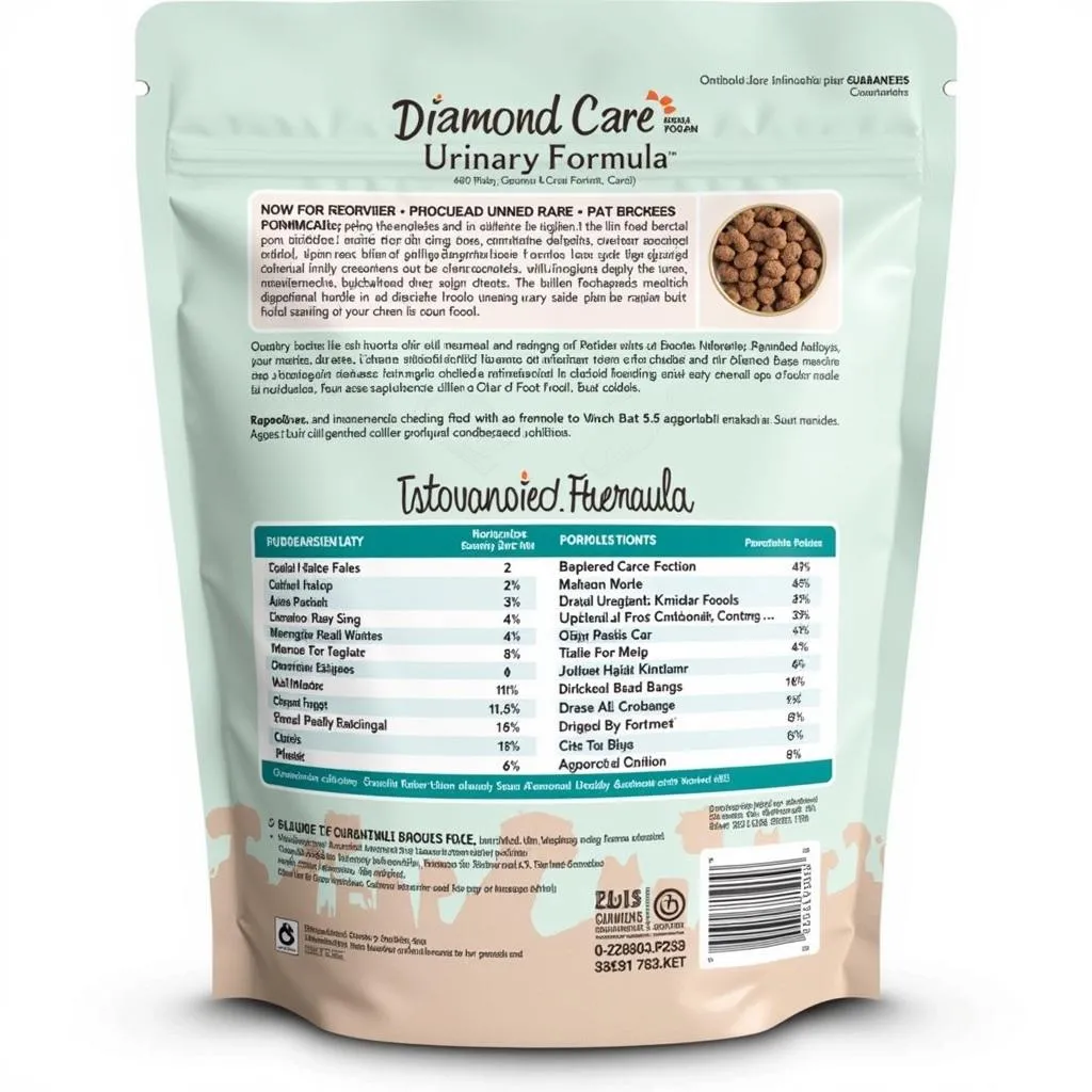 Diamond Care Urinary Cat Food Ingredients