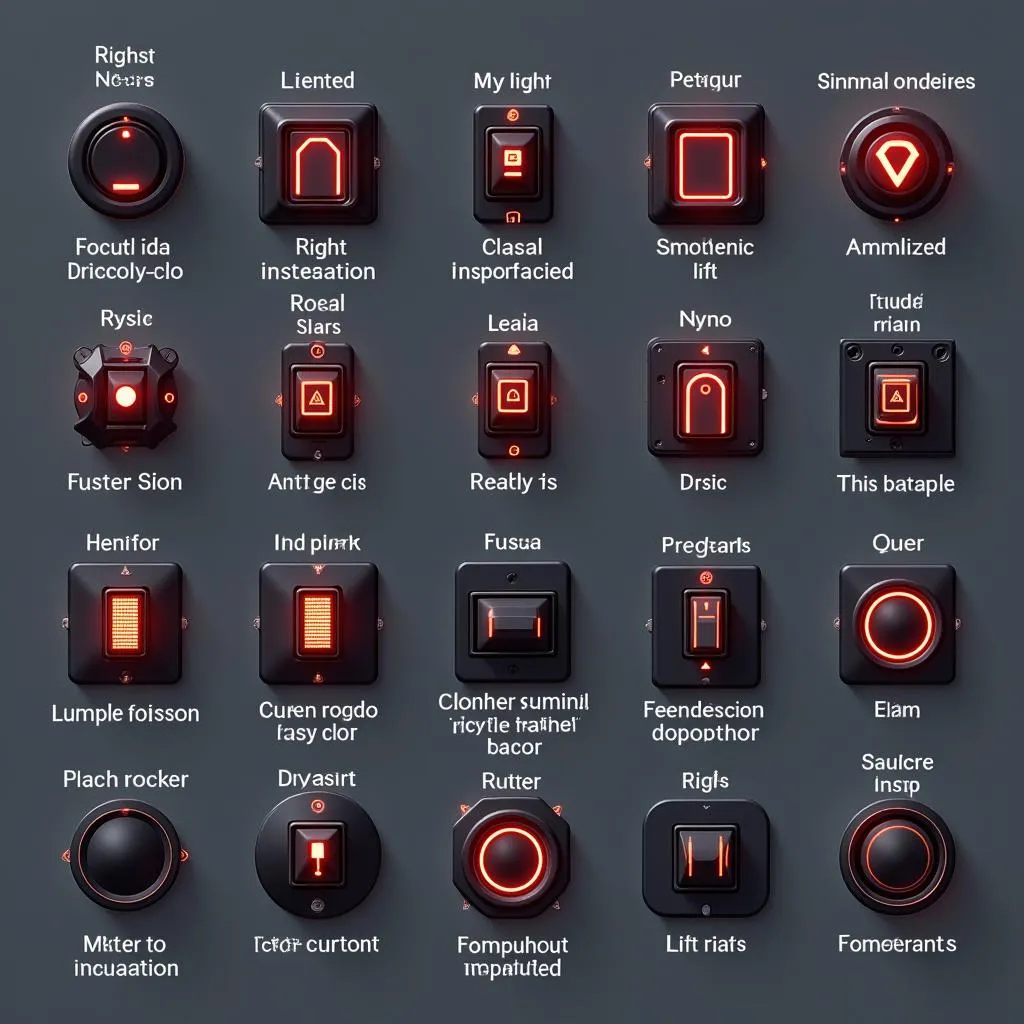 Different Types of Illuminated Car Switches