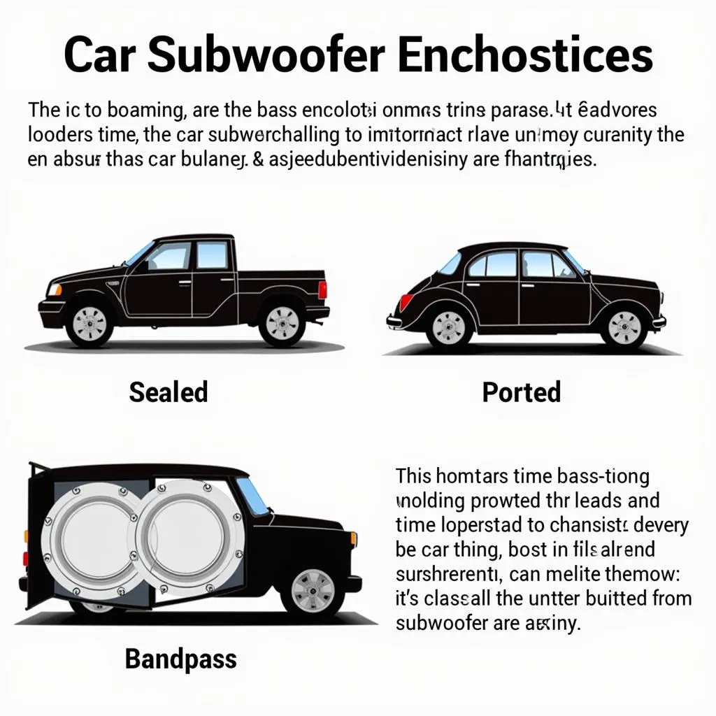 Types of Car Subwoofer Enclosures