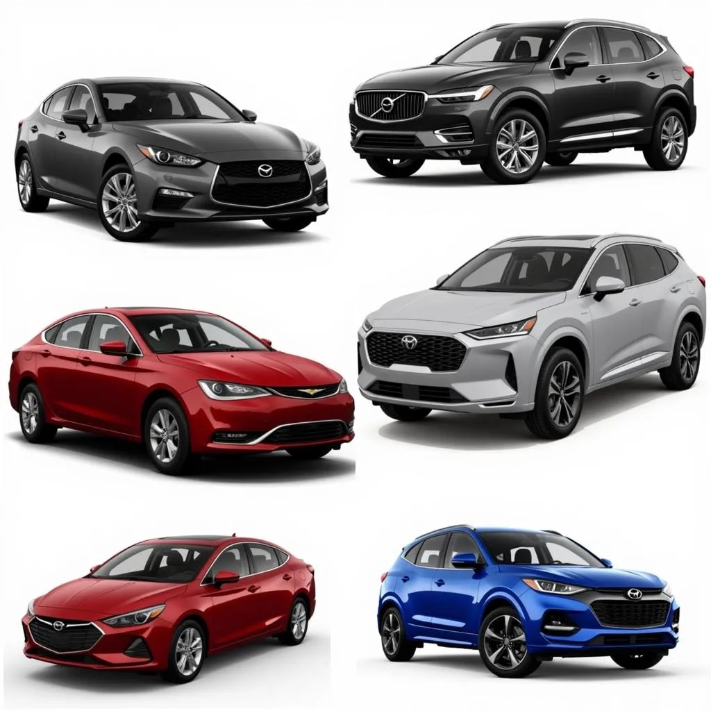 Different types of cars available through car subscriptions in DC