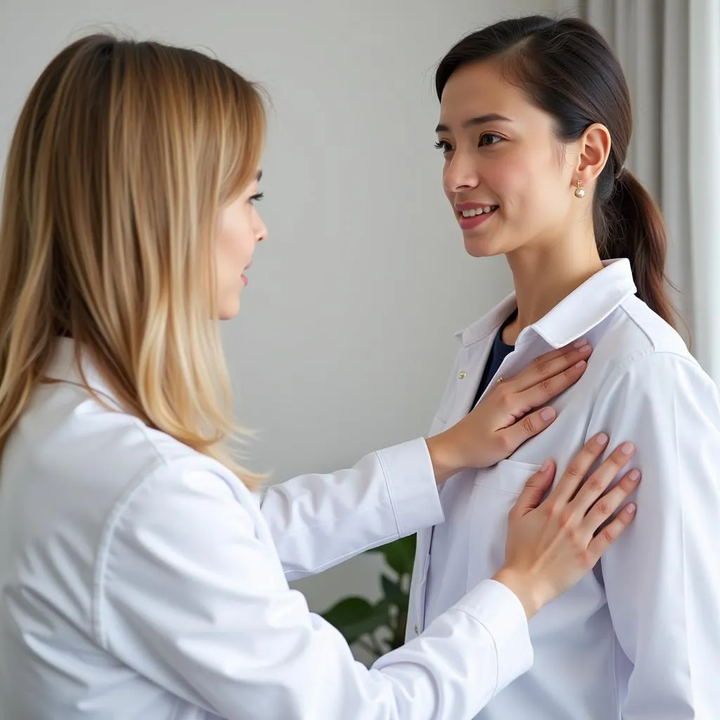 Doctor Examining Patient's Shoulder