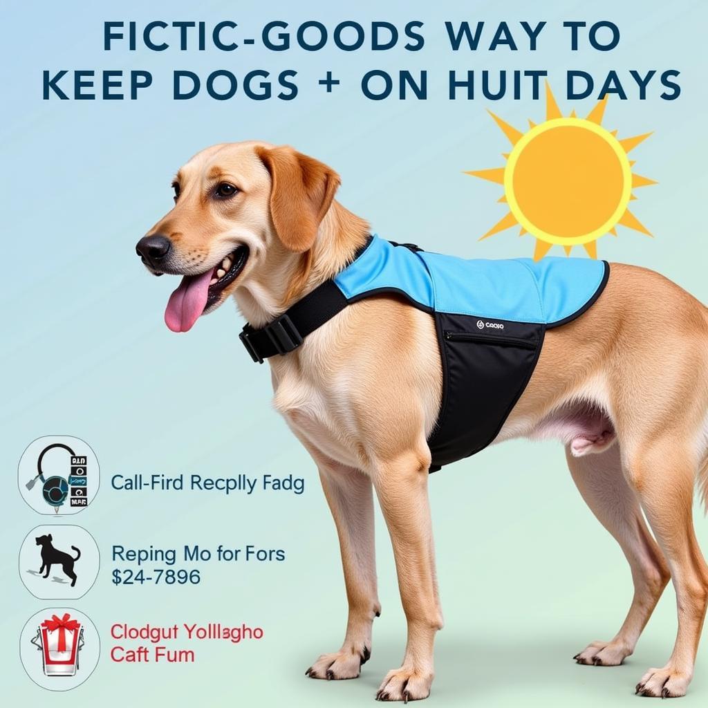 Cooling vest for dogs