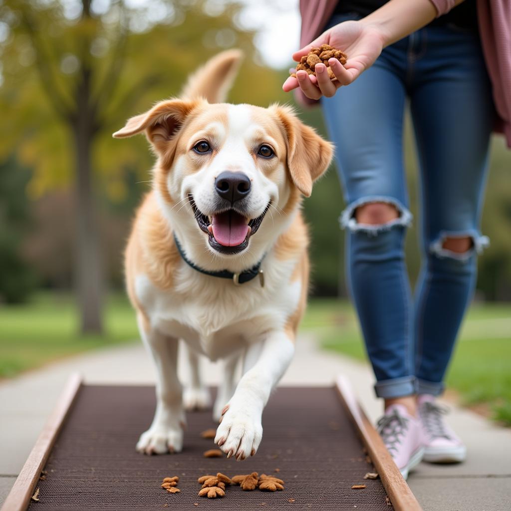 Dog ramp training