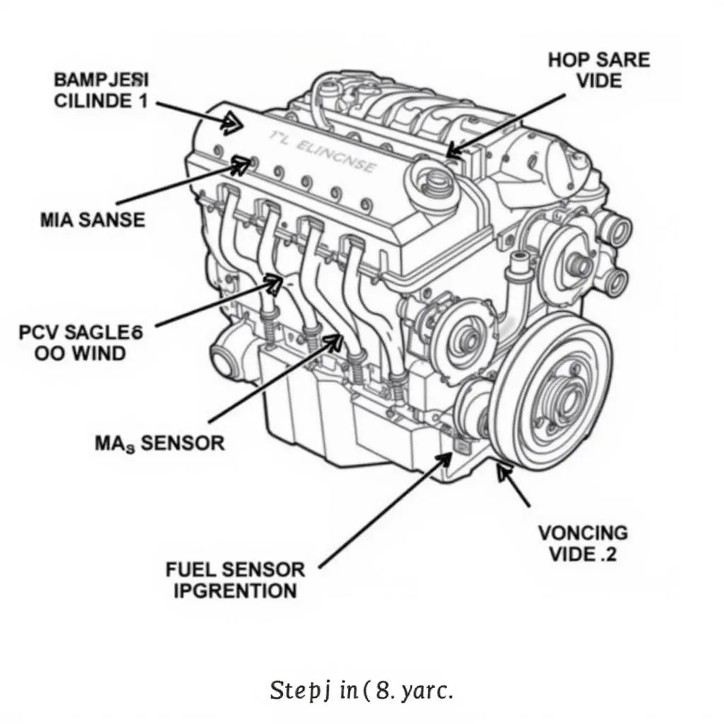 Engine Diagram Showing Bank 2