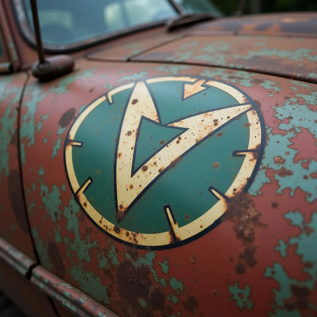 Fallout car decal with Vault-Tec logo