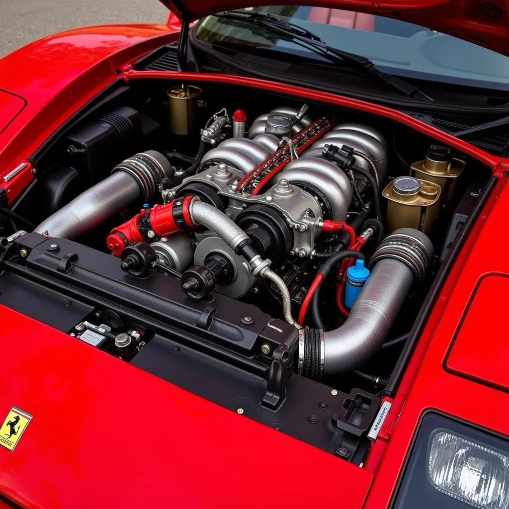 Ferrari F40 Kit Car Engine Bay