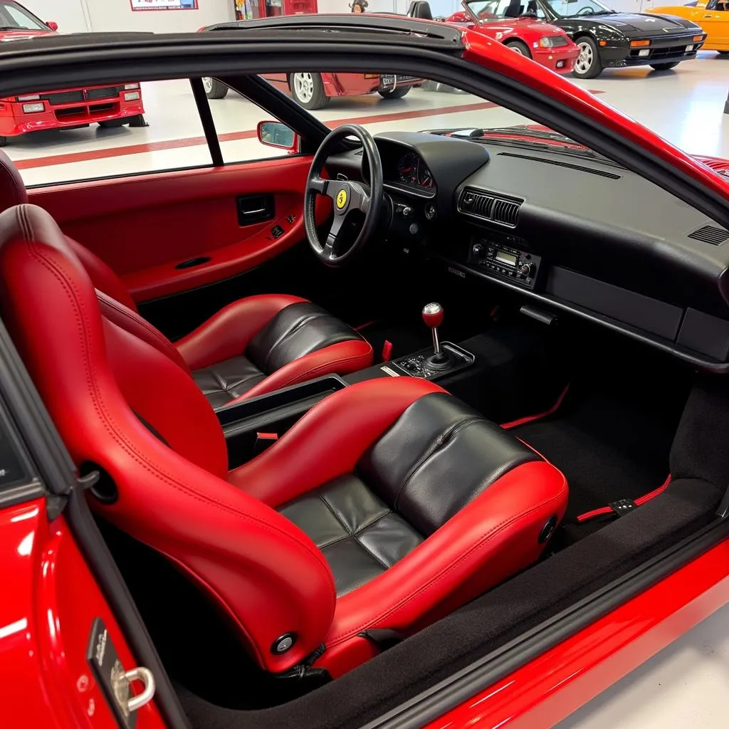 Inside a Ferrari F40 Kit Car