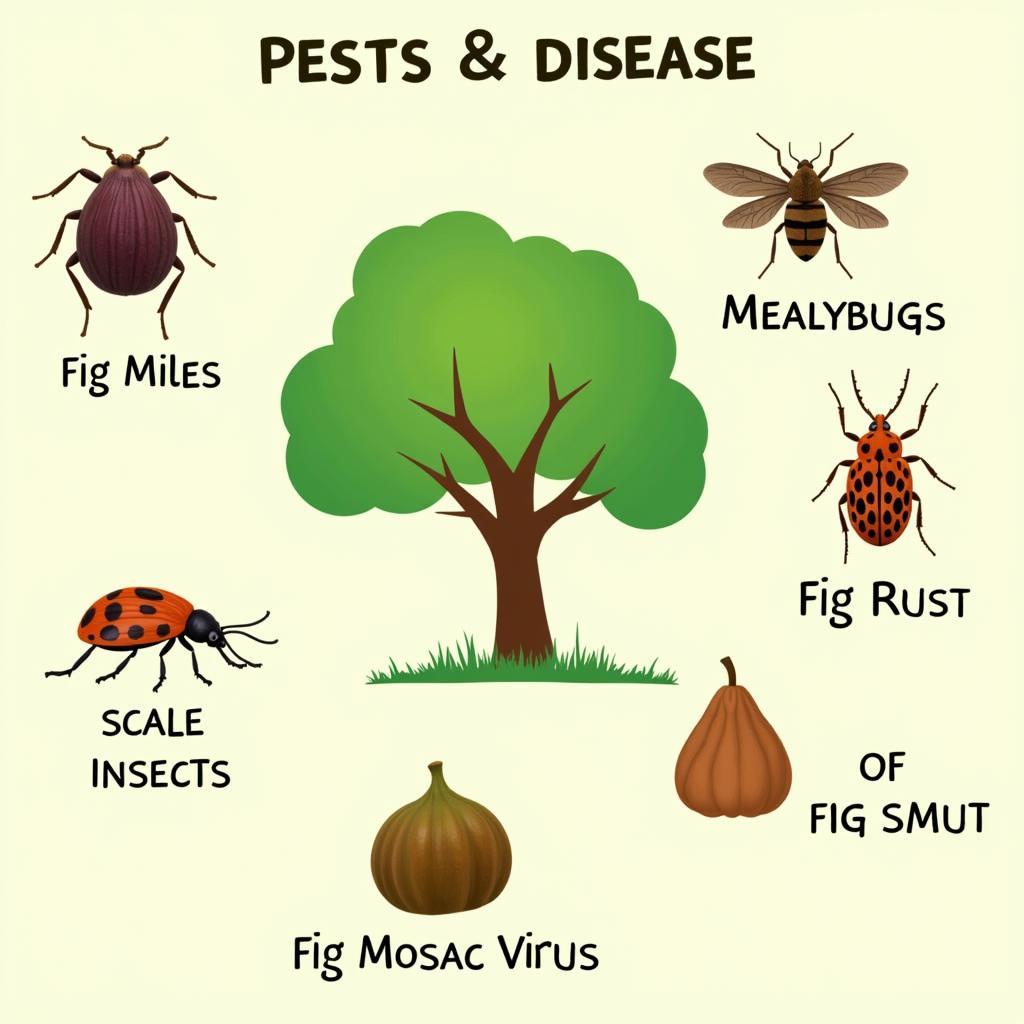 Common pests and diseases affecting fig trees