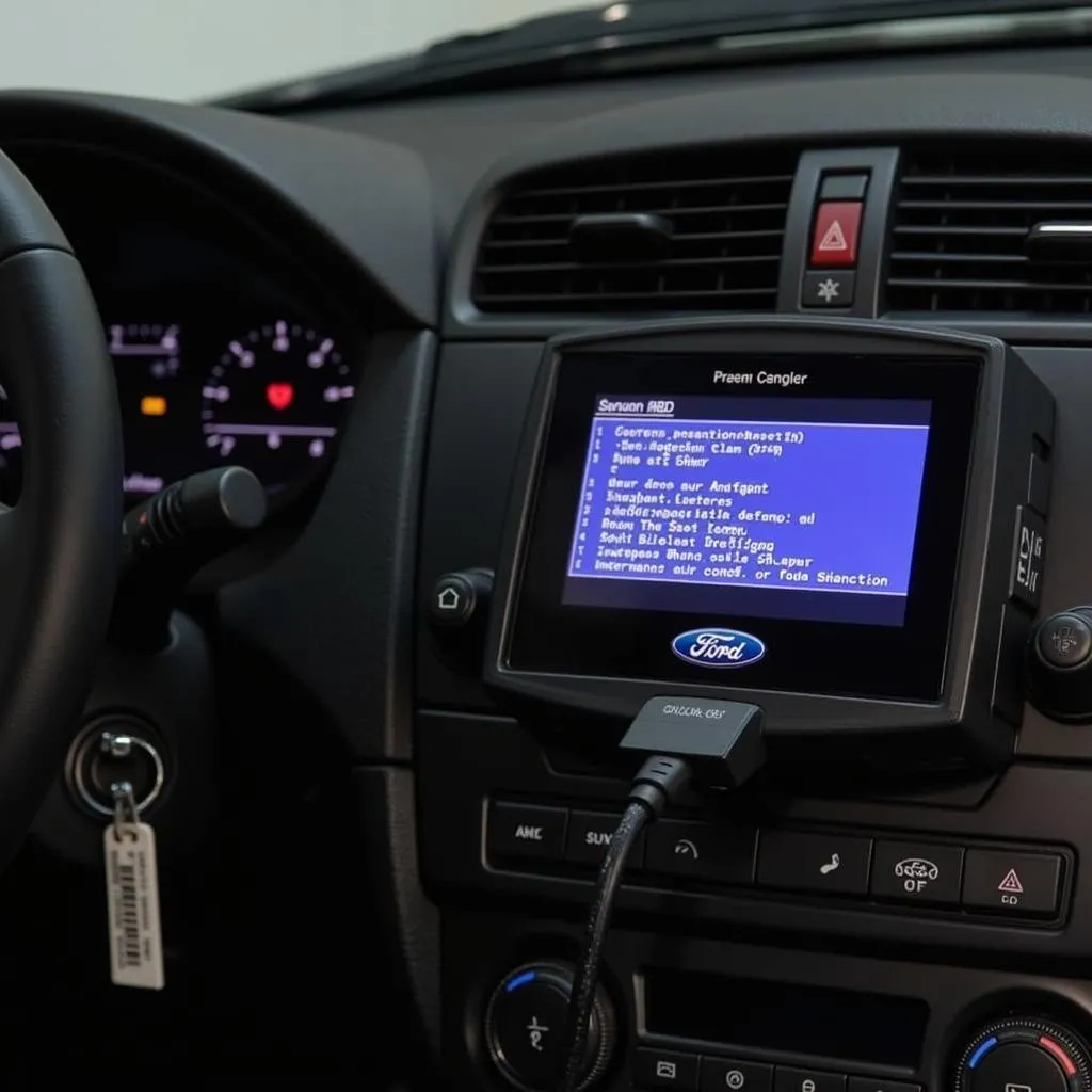 Ford Maverick OBD Scanner Displaying Codes