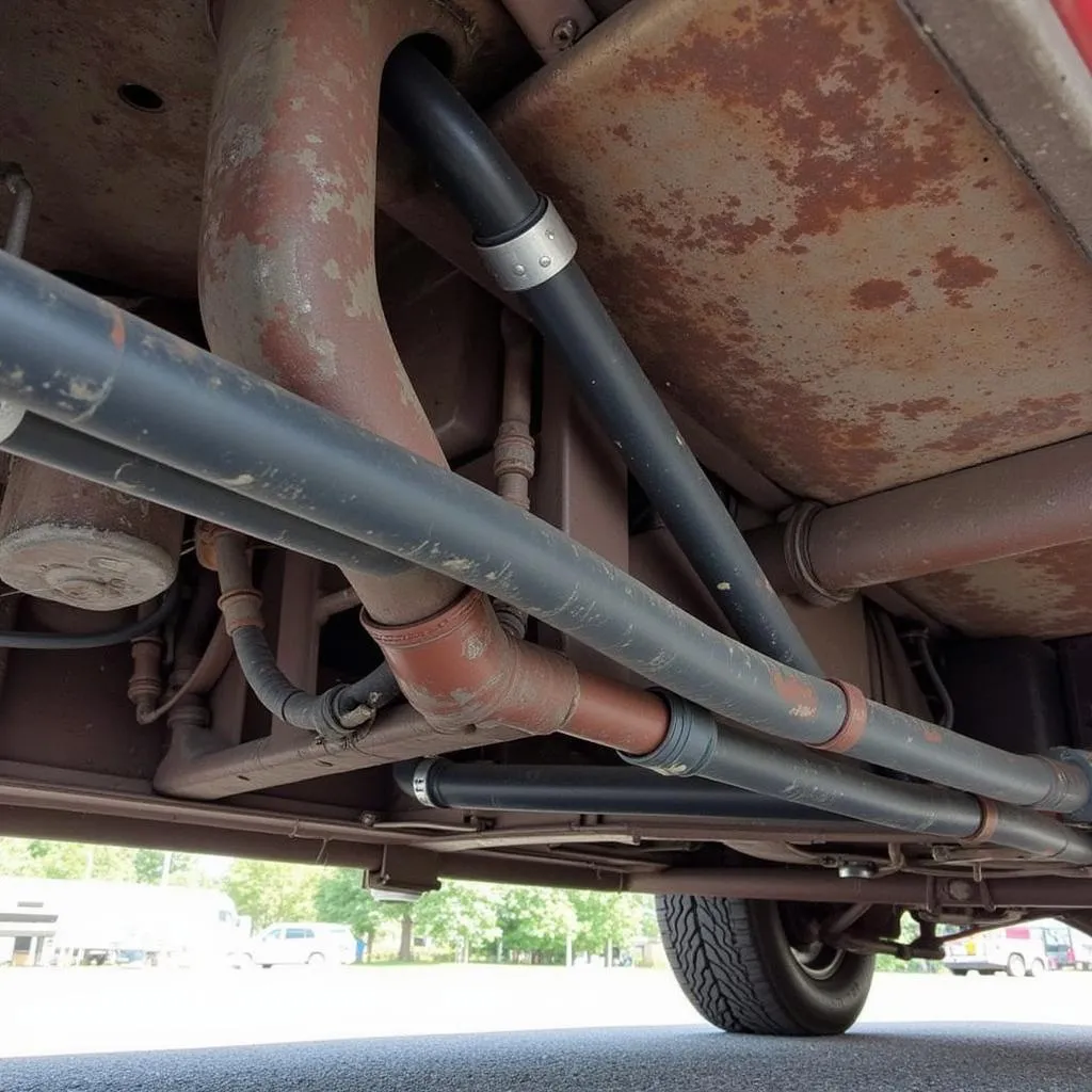 Installing New Fuel Lines in a 1955 Chevy