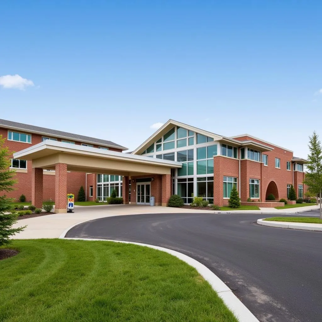 Modern Gandy post-acute care facility exterior