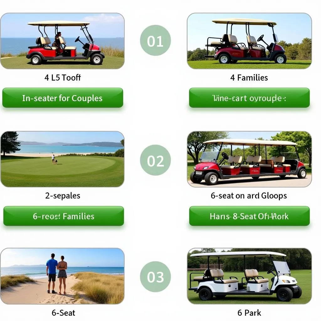 Golf car rental options for different needs