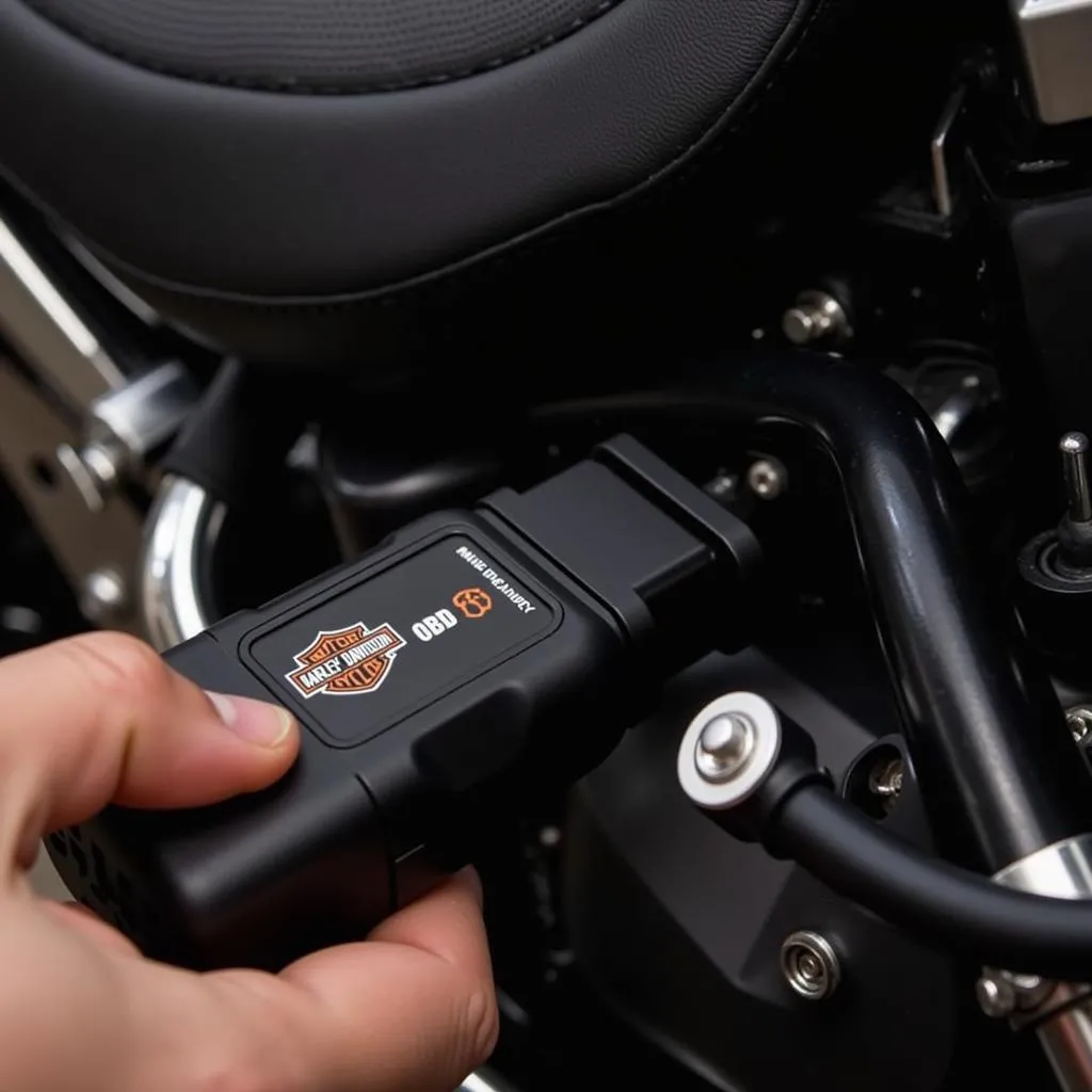 Harley Davidson Motorcycle OBD II Port