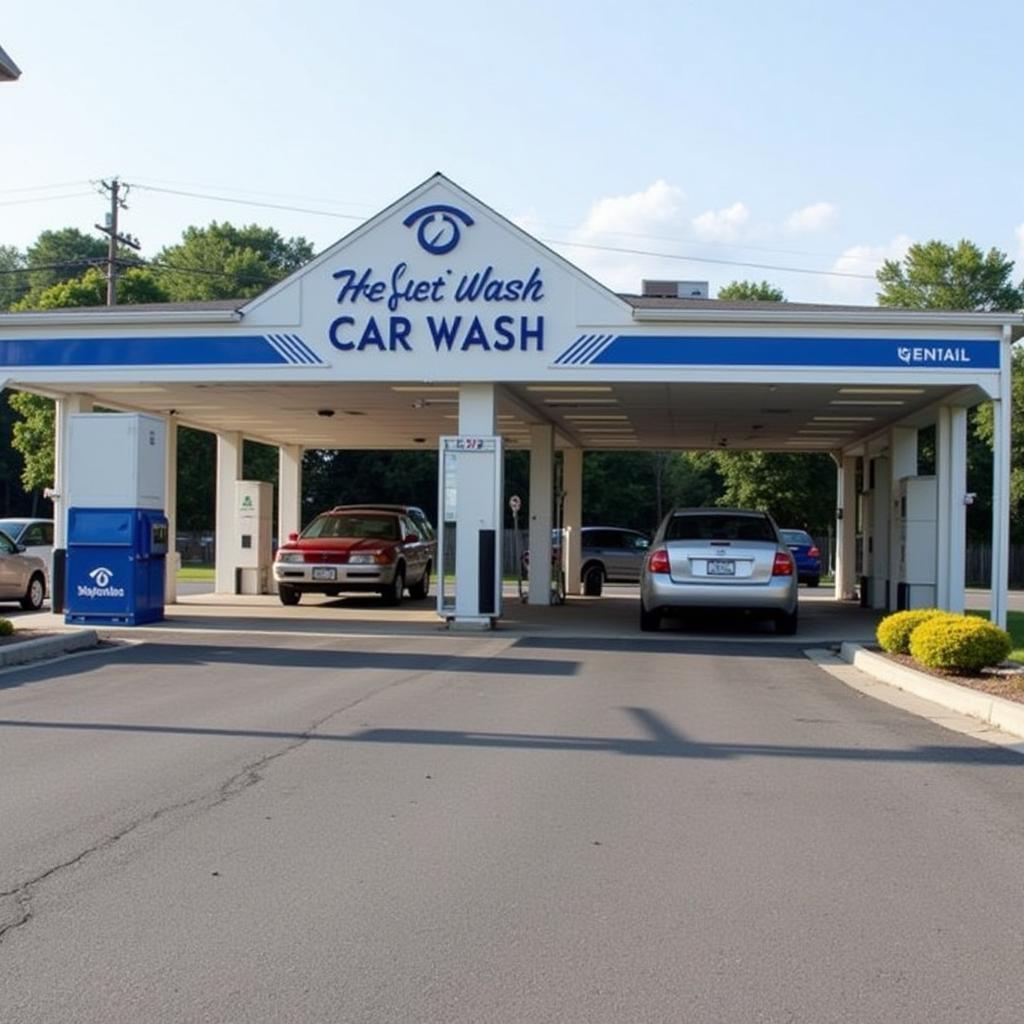 Exterior of a car wash in Hendersonville TN