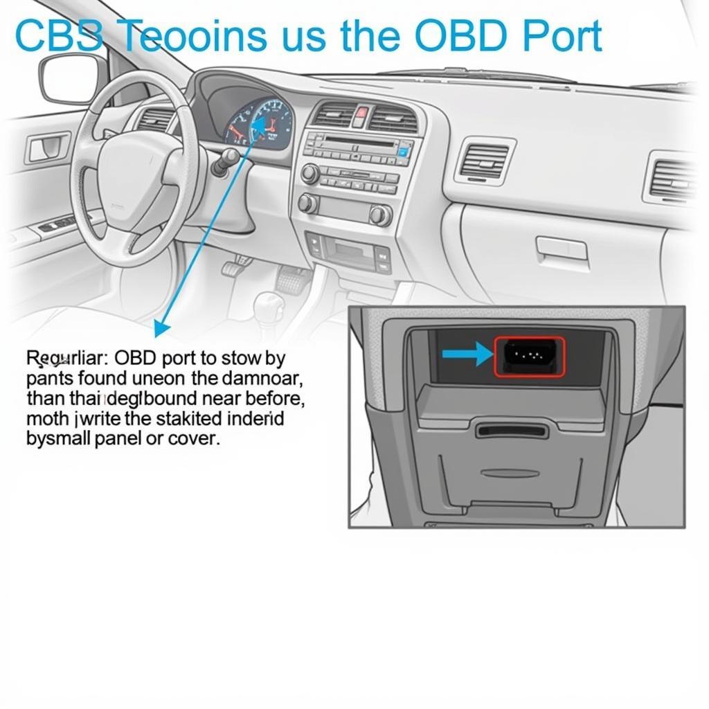 Locating the OBD port on a 2006 Honda Civic