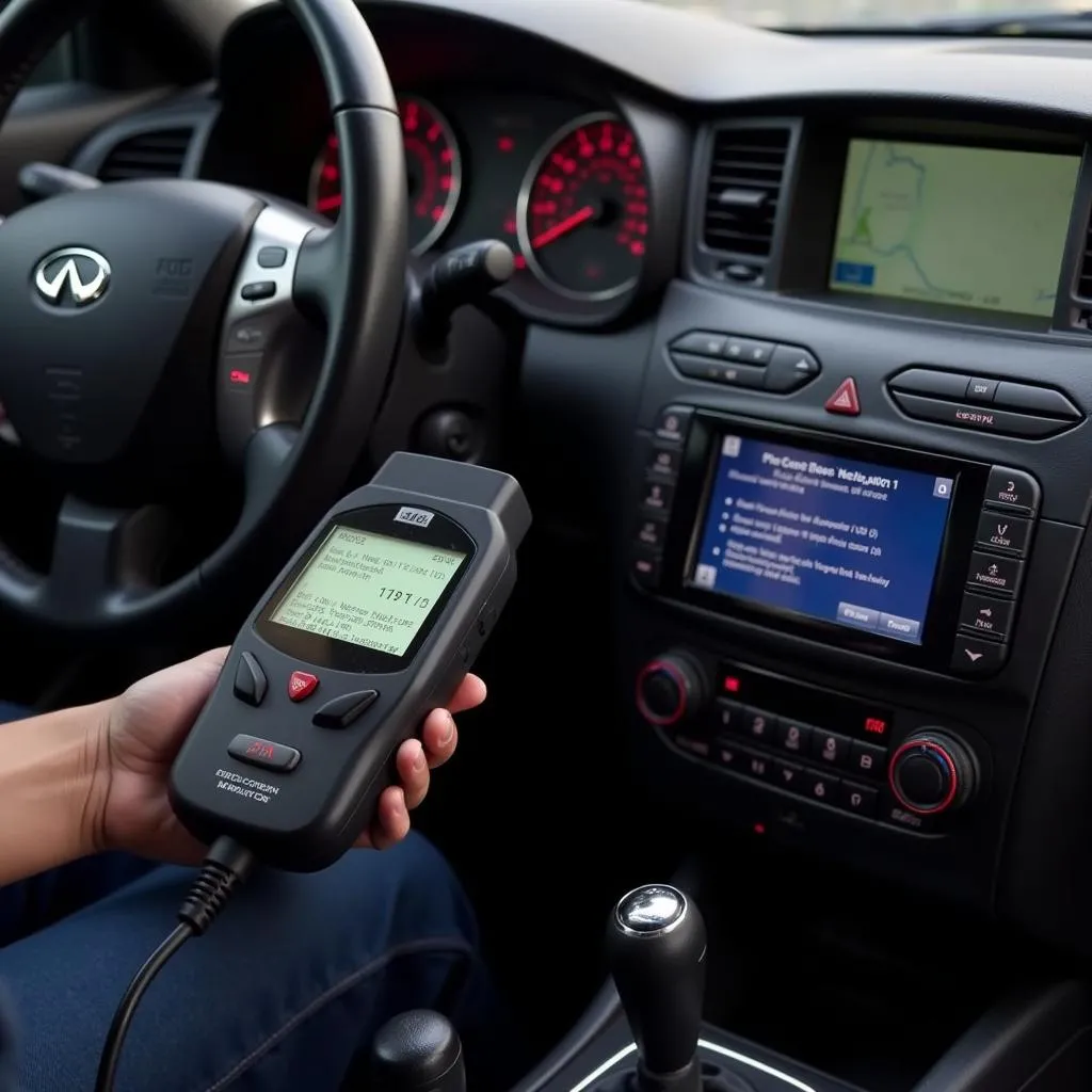 Using an OBD scanner on an Infiniti G25