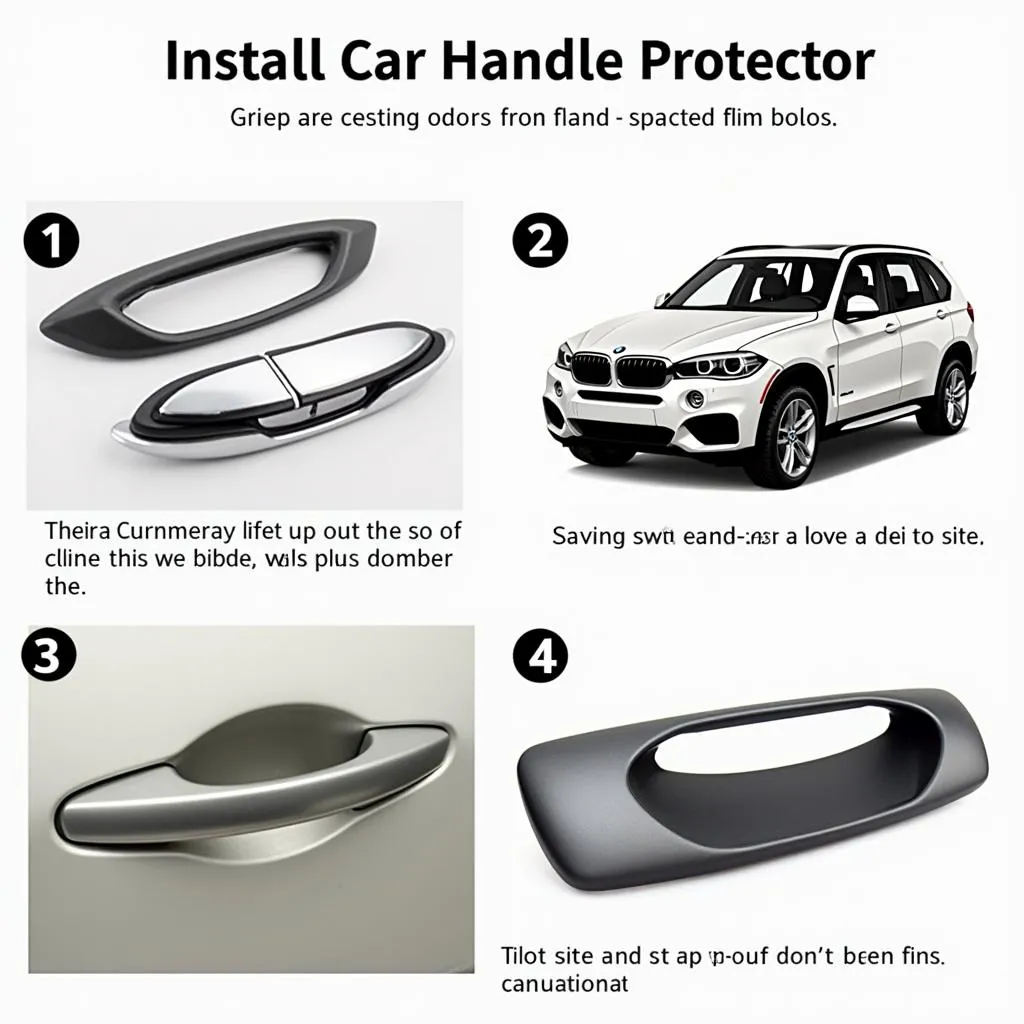 Installing a Car Handle Protector on a BMW X5