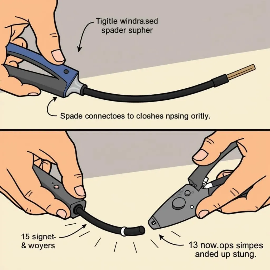 Installing Spade Connectors on Speaker Wire