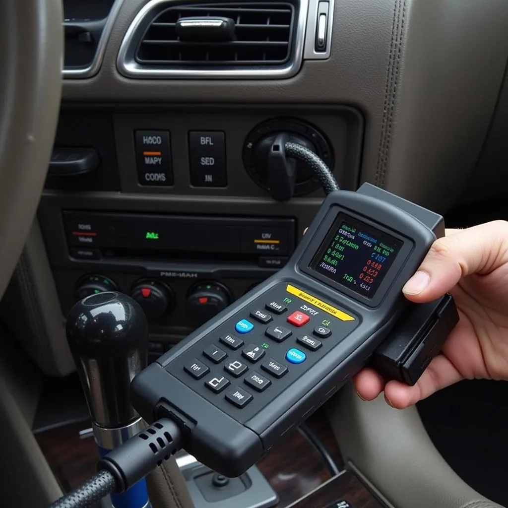 Jaguar X-Type OBD Scanner in Use