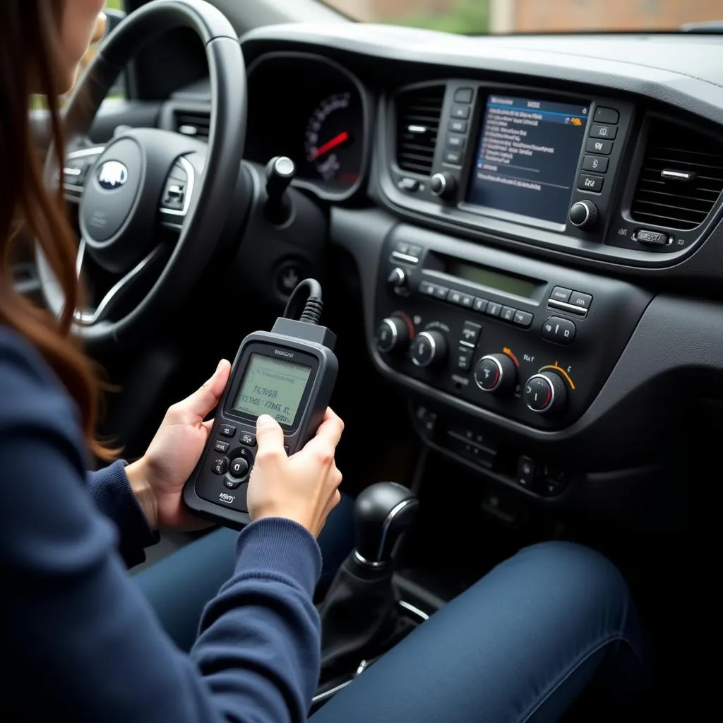 Using an OBD Scanner on a Kia Carnival