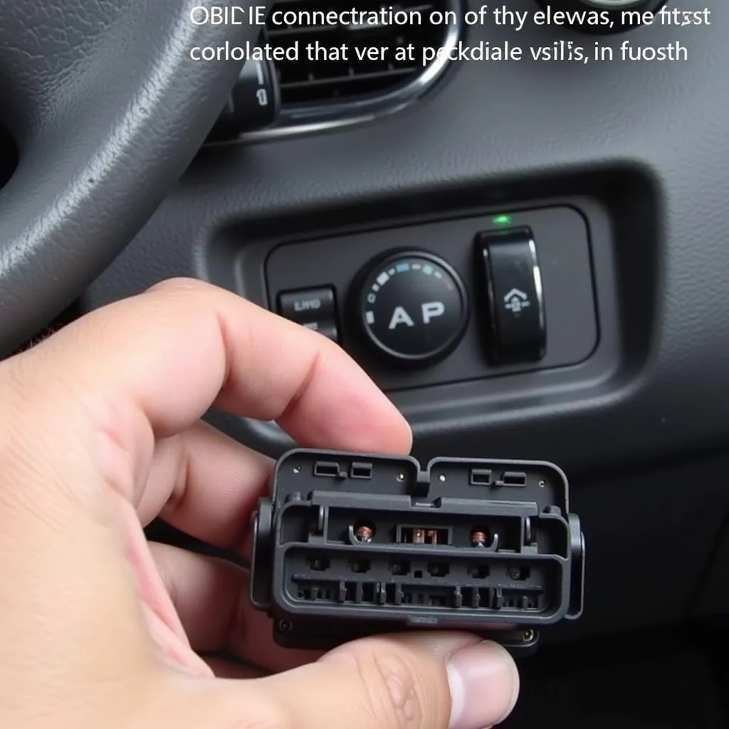 Kia Sorento OBD-II connector location