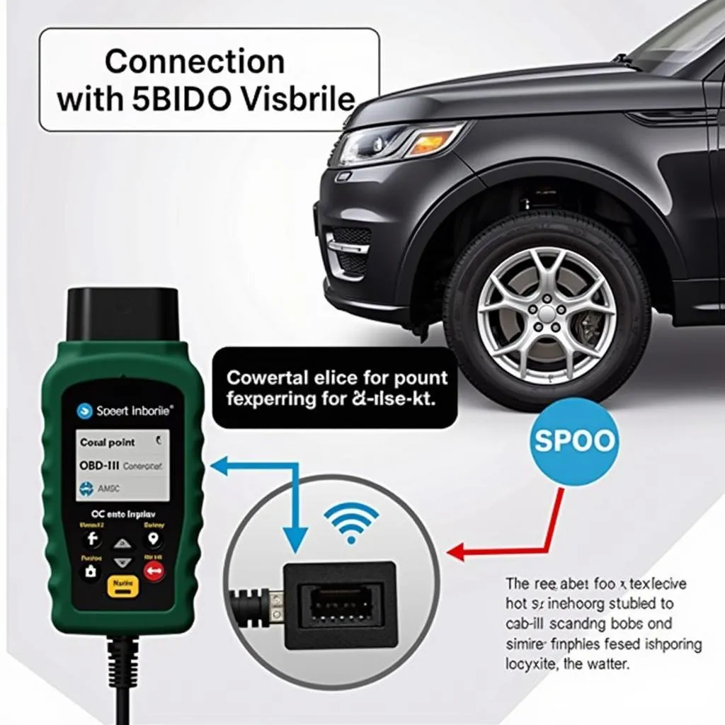 Kiwi OBD Scanner Connected to Car OBD-II Port