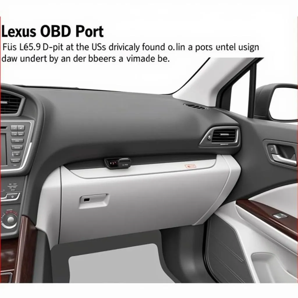 Lexus RX450h OBD Port Location