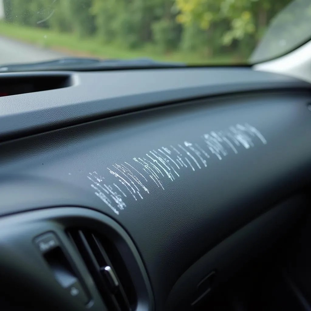 Light Scratches on Car Dashboard