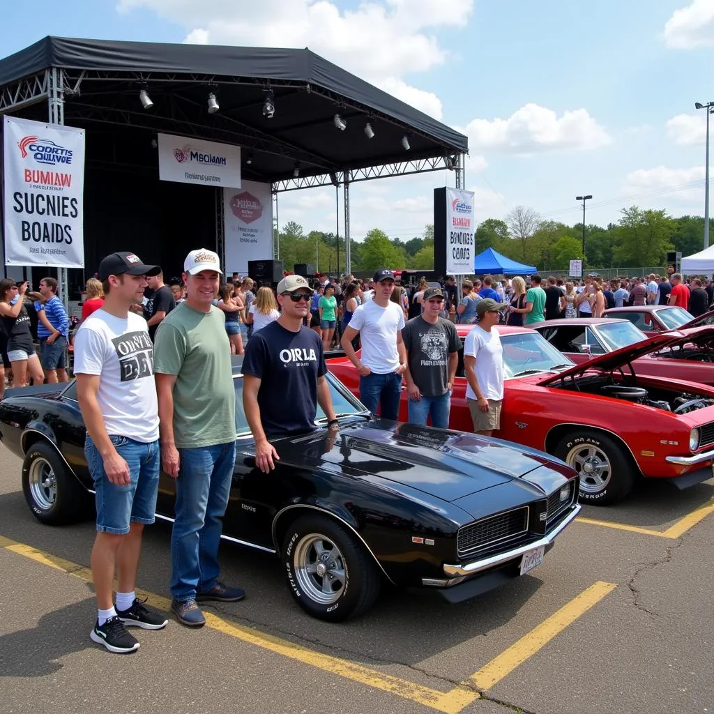 Award ceremony at the Madrid Iowa Car Show