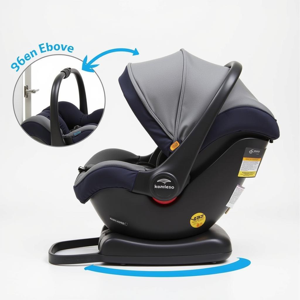 Maxi-Cosi Emme 360 convertible car seat with 360-degree rotating base