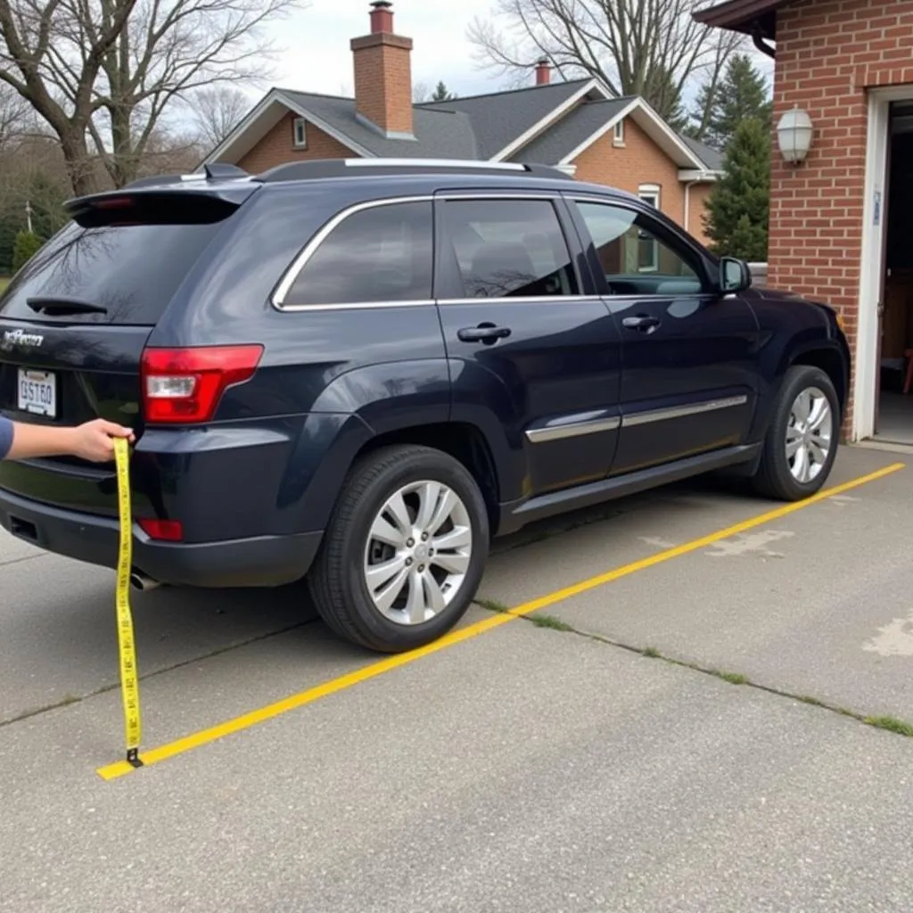 measuring car for carport size