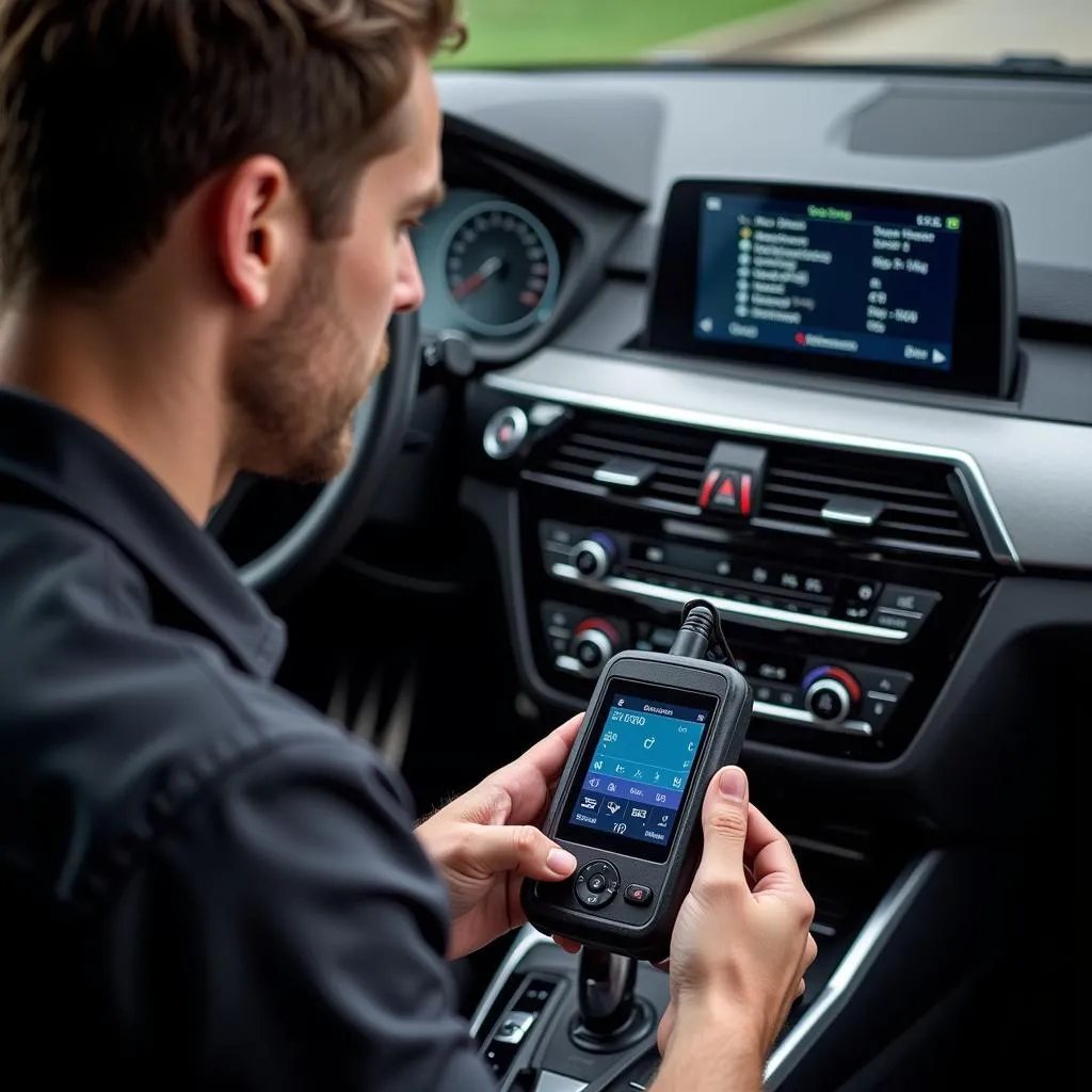 OBD Scanner in Use