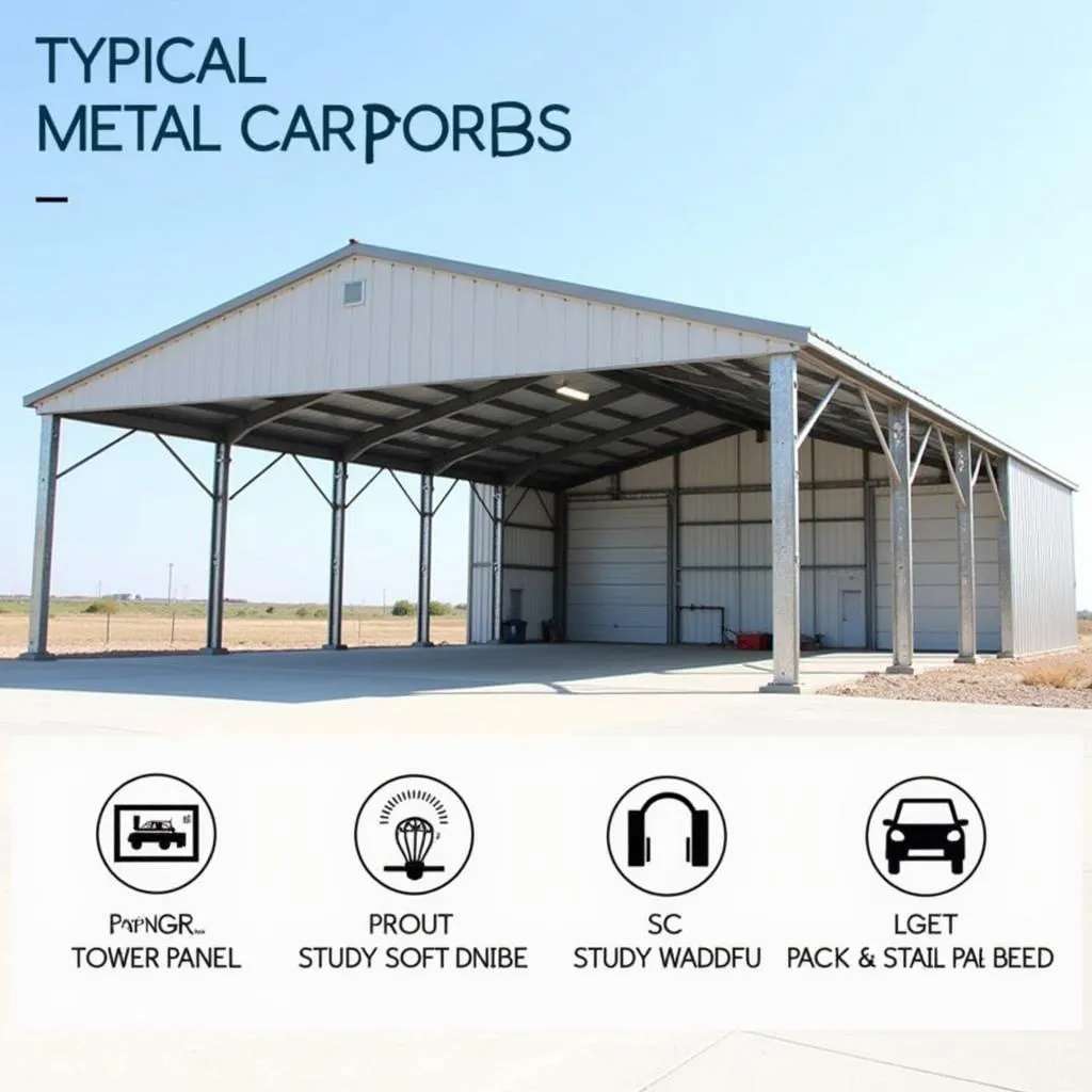 Metal carport structure design example