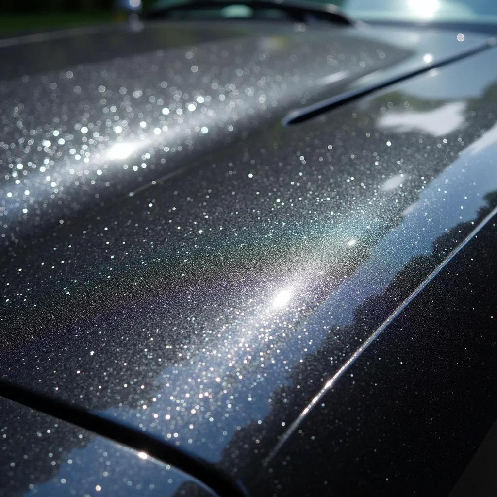 Metallic Gray Car Paint