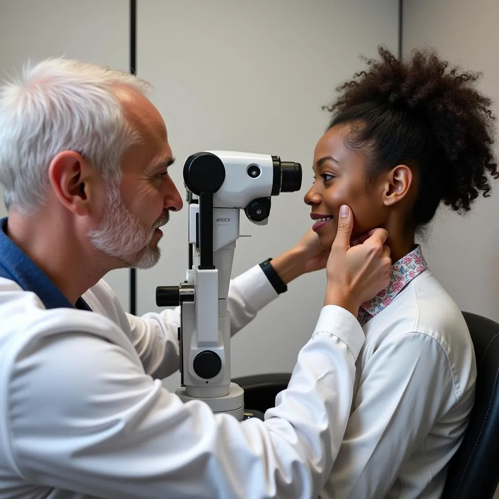 New Braunfels Eye Exam in Progress